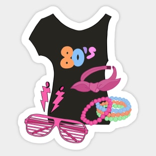 80's woman Sticker